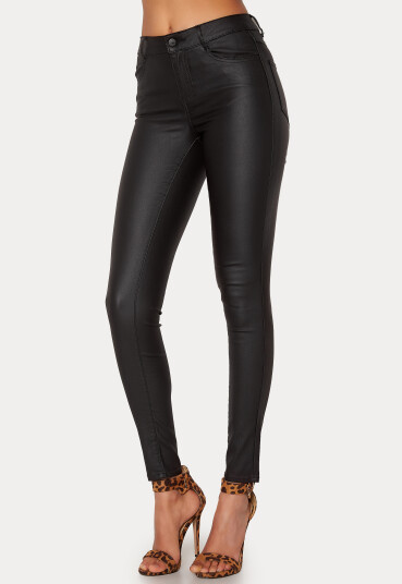 VILA Commit New Coated Jeans Black XS