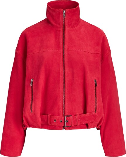 JJXX Jxzaria Suede Jacket Otw Red M