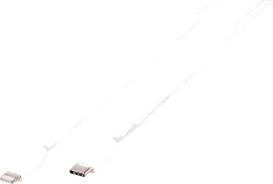 Vivanco Charging 1 M Lightning Usb C Hankjønn Hankjønn Hvit