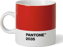 Copenhagen Design  PANTONE espressokopp med hank 12 cl rød