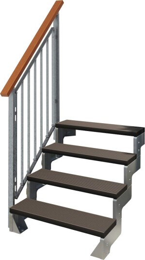 Hagetrapp Dolle Gardentop Trimax med Nordic Rekkverk