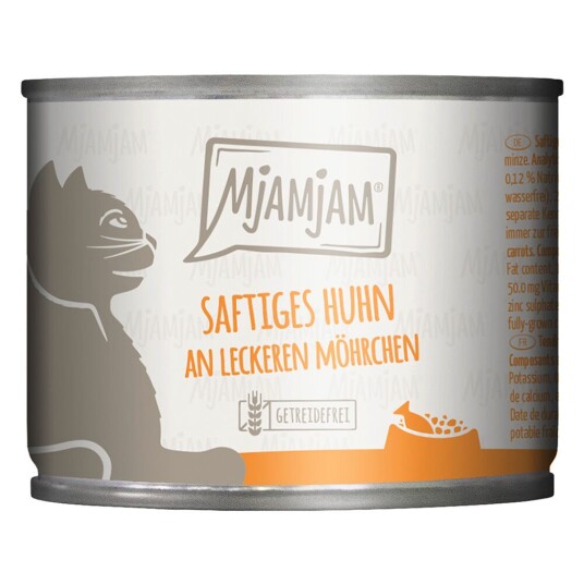 Mjamjam 6 X 200 G Saftig Kylling Med Smakfulle Gulrøtter Mjamjam 6 X 200 G Saftig Kylling Med Smakfulle Gulrøtter