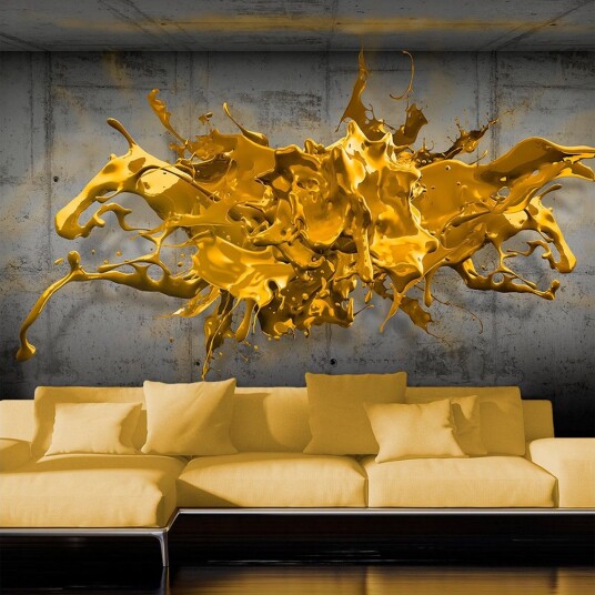 Fototapet Yellow Splash 100x70 - Artgeist sp. z o. o.