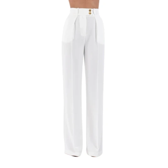 Elisabetta Franchi Dame Bukser Hvit XL