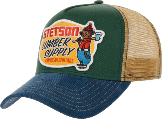 Stetson Men's Trucker Cap Lumber Supply Blue/Green 56 60 cm