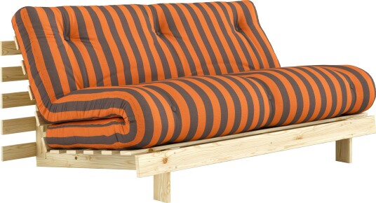Roots Sovesofa 160x200 cm Oransje / Brun