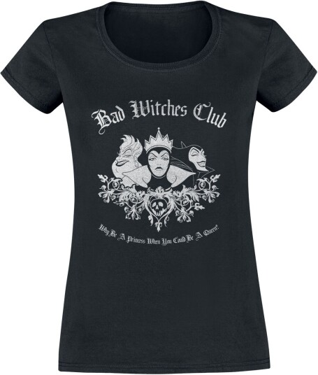 Disney Villains Disney T-skjorte Bad Witches Club S til XXL Damer svart