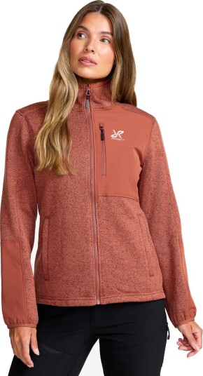 Revolutionrace Northbound Fleece Jacket Dame Pink Mahogany XS Dame Overdeler Fleece & midlayers