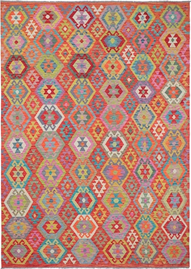 Orientalsk Teppe Vegi Kelim Hand Woven 203 x 296 cm Størrelse: 203 x 296 cm