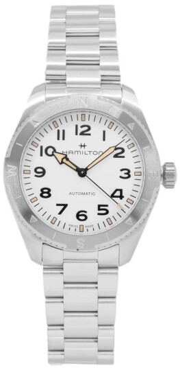 Hamilton Herreklokke H70315110 Khaki Field Expedition Auto Hvit/Stål
