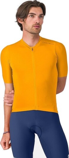 Castelli Espresso 2 sykkeltrøye korte ermer vivid orange herre