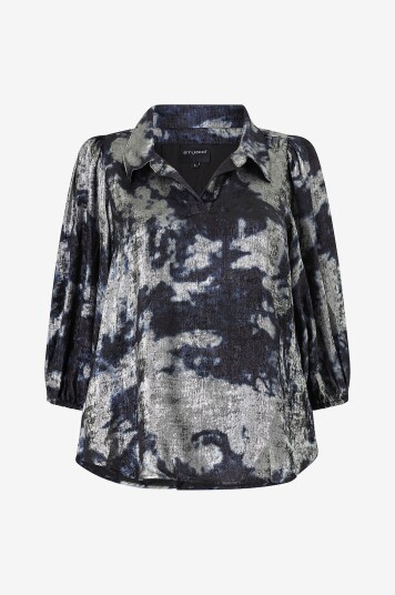 Studio - Bluse Stiff Shirt - Sølv