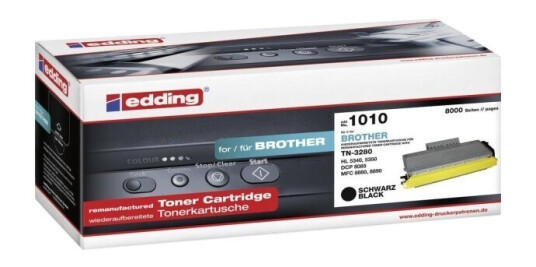 Edding Tonere Erstatter Brother Tn-3230 Tn-3280 Kompatibel Sort 8000 Sider Edd-100 Edd-100