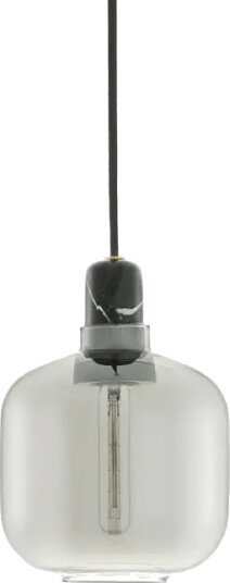 Normann Copenhagen Amp Taklampe Liten Røykfarget/Sort Normann Copenhagen Amp Taklampe Liten Røykfarget/Sort