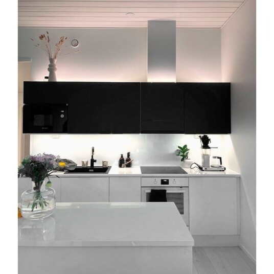 LED stripepakke Benkbelysning AGGE Svart profil 3000K / 500 cm