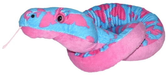 Wild Republic Kosedyr Slange 137 cm Blå/Pink