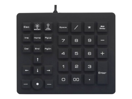 Renkforce Taltastatur Usb Stænkvandsbeskyttet, Støvtæt, Touch-Taster Sort Renkforce Taltastatur Usb Stænkvandsbeskyttet, Støvtæt, Touch-Taster Sort