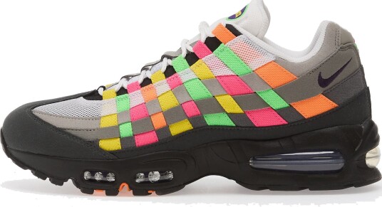 Joggesko Nike Air Max 95 Big Bubble Woven White/ Purple Dynasty Pearl Grey EUR 39