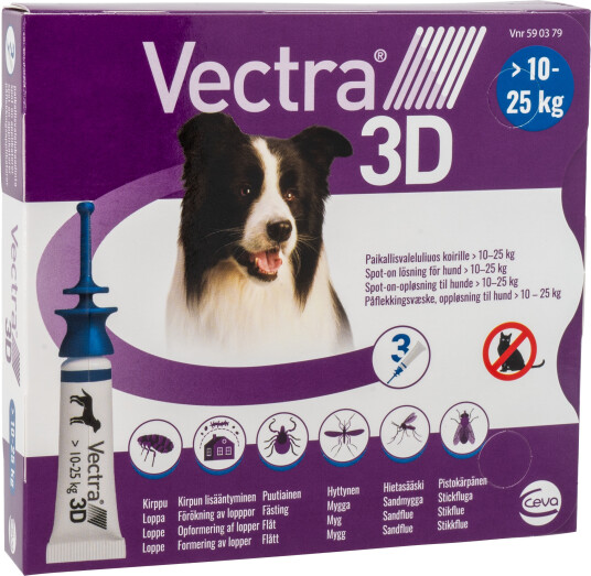 Vectra 3D Spot-On-Solution (Dogs) 10-25 kg 3Pk (590379)
