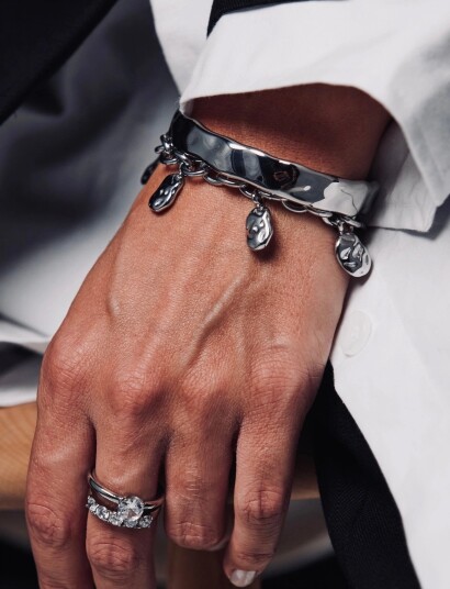 Bud to rose Kaia Charm Bracelet Silver Silver Bud to rose Kaia Charm Bracelet Silver Silver