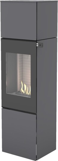 Nexo 160 platina frittstående biopeis med glassdør Nexo 160 platina frittstående biopeis med glassdør