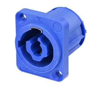 Neutrik NAC3MPXXA WOT PowerCon chassis 3p Inlet Blå D type