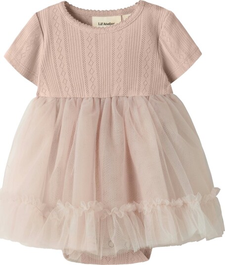 Lil"Atelier Nbffanella Ss Body Tulle Dress Lil Pink 68 Lil"Atelier Nbffanella Ss Body Tulle Dress Lil Pink 68