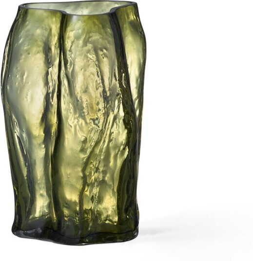 New Works Blaehr Vase Small Smoked Green Vaser Linnea Ek Blæhr Grønn