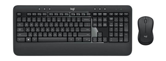 Logitech MK540 Trådløs Tastatur- og Mussett Fransk AZERTY Svart Logitech MK540 Trådløs Tastatur- og Mussett Fransk AZERTY Svart