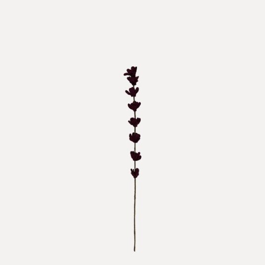 Und Ullfilt Stilk m.mange blomster Plomme
