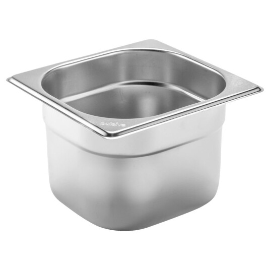 PULSIVA Kantine Basic GN 1/6; Størrelse GN 1/6, 1.6l, 17.6x16.2x10 cm (LxBxD); Sølvfarge