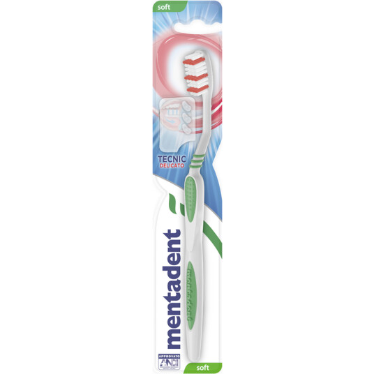 MENTADENT Tannbørste Tecnic Clean SOFT