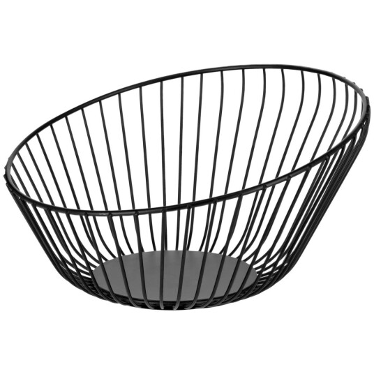 VEGA Frukt- og brødkurv Ciconia; 25x13.5 cm (ØxH); Svart; Rund