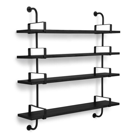 Gubi Demon Hylle 4 155cm Sort/Sort Ask