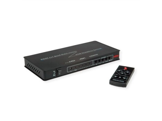 Roline 14.01.3596, Hdmi, Metall, Sortering, 225 Mhz, 3840 X 2160 Piksler, 12 V