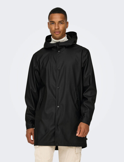 ONLY & SONS Onsluca Rain Coat Otw Noos - Black - XS