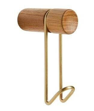 Woud - Around Wall Hanger Small Oak/Brass
