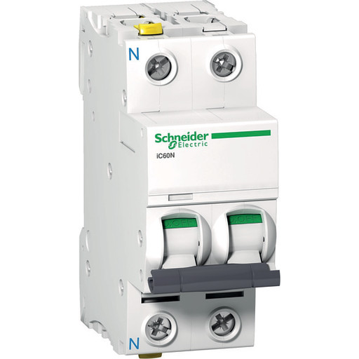 Schneider Electric Acti9 ic60n 1p-n 4a dobbelt terminal c-karakteristik 6/10ka (3606480440922) Schneider Electric Acti9 ic60n 1p-n 4a dobbelt terminal c-karakteristik 6/10ka (3606480440922)