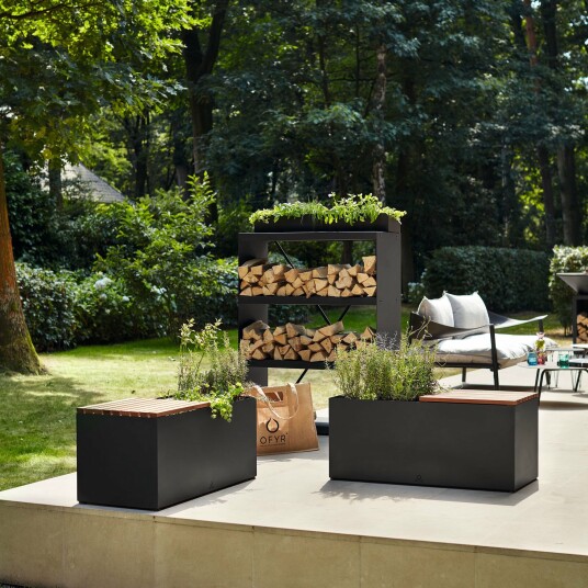 Herb Garden Bench Black