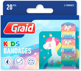 Graid Printed Plaster Kids Unicorn   1 stk.