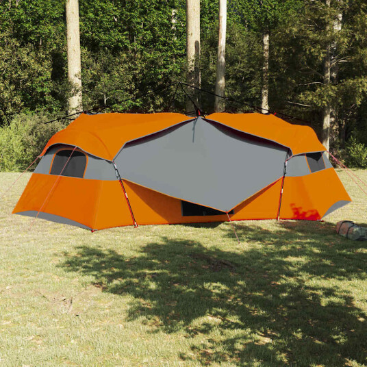 Innertelt med tak Grå og Oransje 520 x 520 x 190 cm taft Innertelt med tak Grå og Oransje 520 x 520 x 190 cm taft