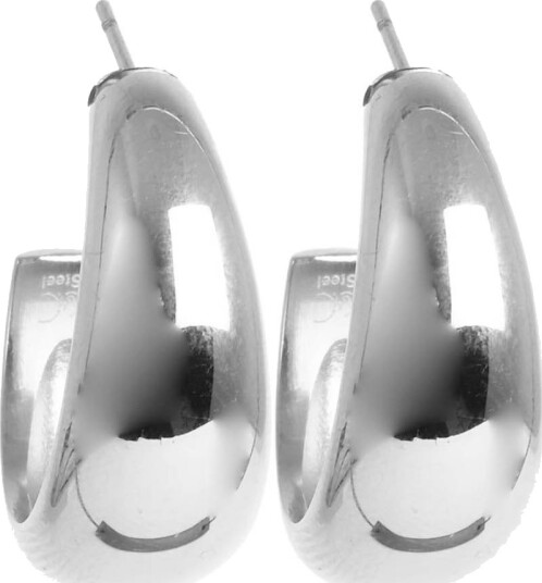 A&C Oslo AS   Steel   Soft Coll øreringer 24 mm sølv