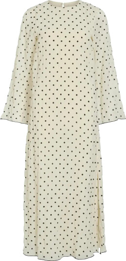 Vila Viebla L/S Ankle Dress Cream 40