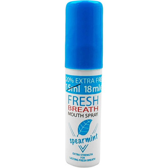 Fresh Breath Spearmint Munnspray  Ekstra styrke for frisk pust hele dagen 20 ml