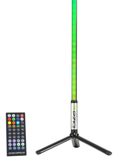 Ibiza Magic Color Stick RGB gulvlys (svart) Ibiza Magic Color Stick RGB gulvlys (svart)