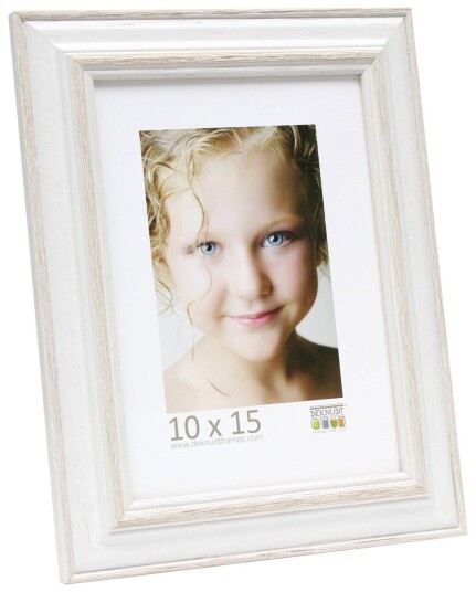 Deknudt S221H1 Billedramme 10x15cm White/Beige Wood