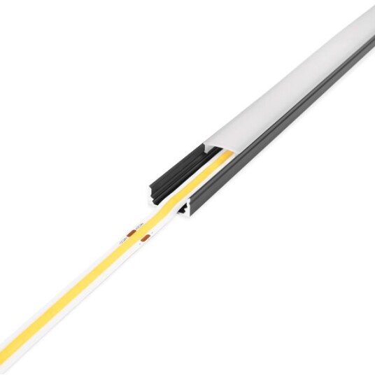 Aluminiumsprofil for LED stripe AGGE Surface utenpåliggende Sølv 100 cm Aluminiumsprofil for LED stripe AGGE Surface utenpåliggende Sølv 100 cm