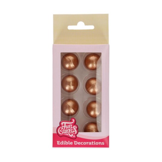 Funcakes Sjokoladekuler Bronze Pk/8 