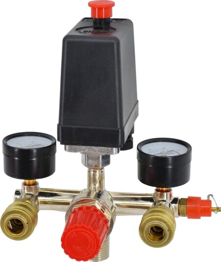 AWTools Trykkbryter For Kompressor AW10210 Trykkbryter Med Manometer 230 v AWTools Trykkbryter For Kompressor AW10210 Trykkbryter Med Manometer 230 v