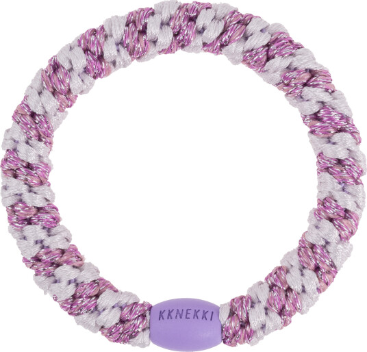 KKNEKKI Glitter Hårstrikk | 21 Varianter Lavender Pink Glitter Stripe KKNEKKI Glitter Hårstrikk | 21 Varianter Lavender Pink Glitter Stripe